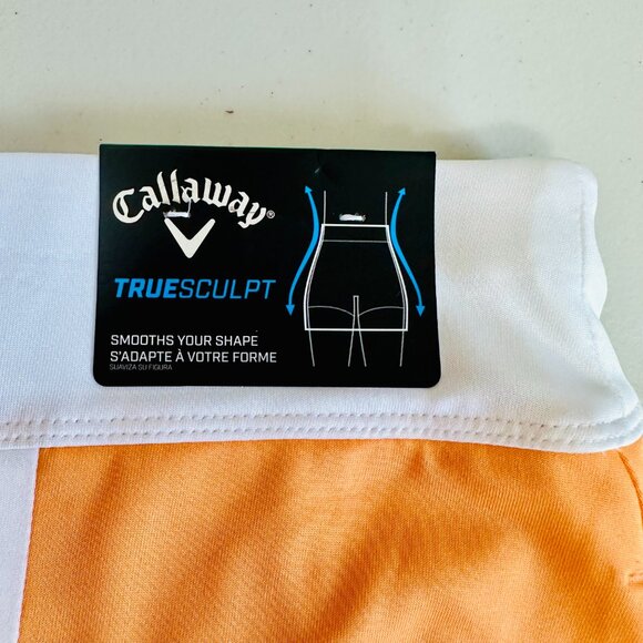CALLAWAY TRUESCULP PAPAYA PEACH OPTI-DRI GOLF AND TENNIS SKORT LARGE 12-14 - Picture 7 of 7